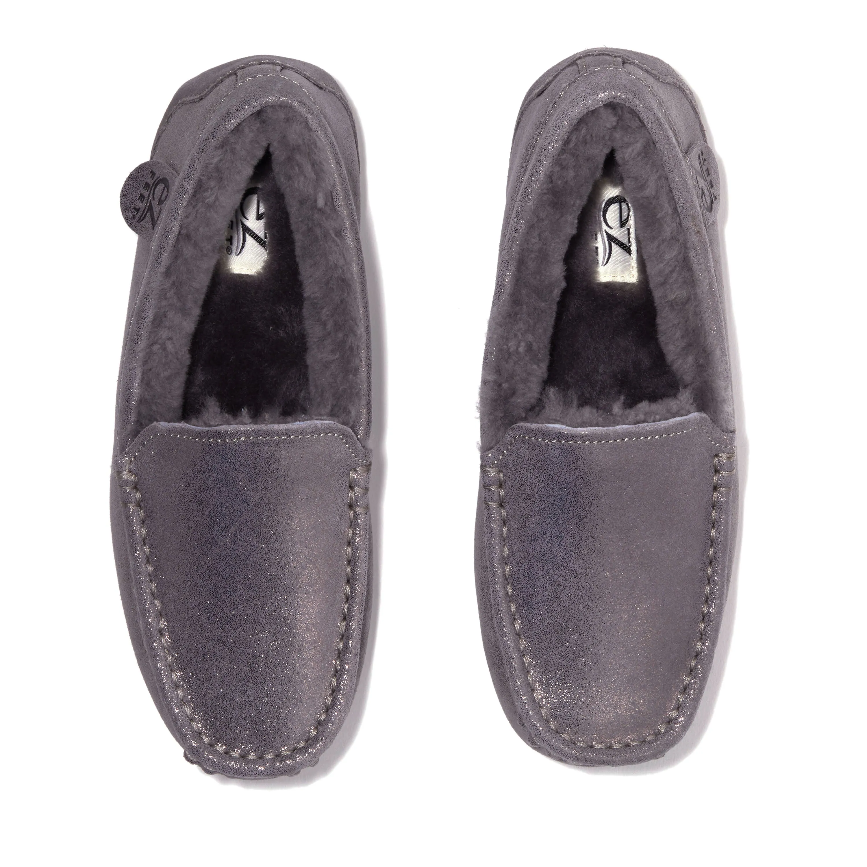EZ Feet Women's Genuine Suede Moccasin Slipper