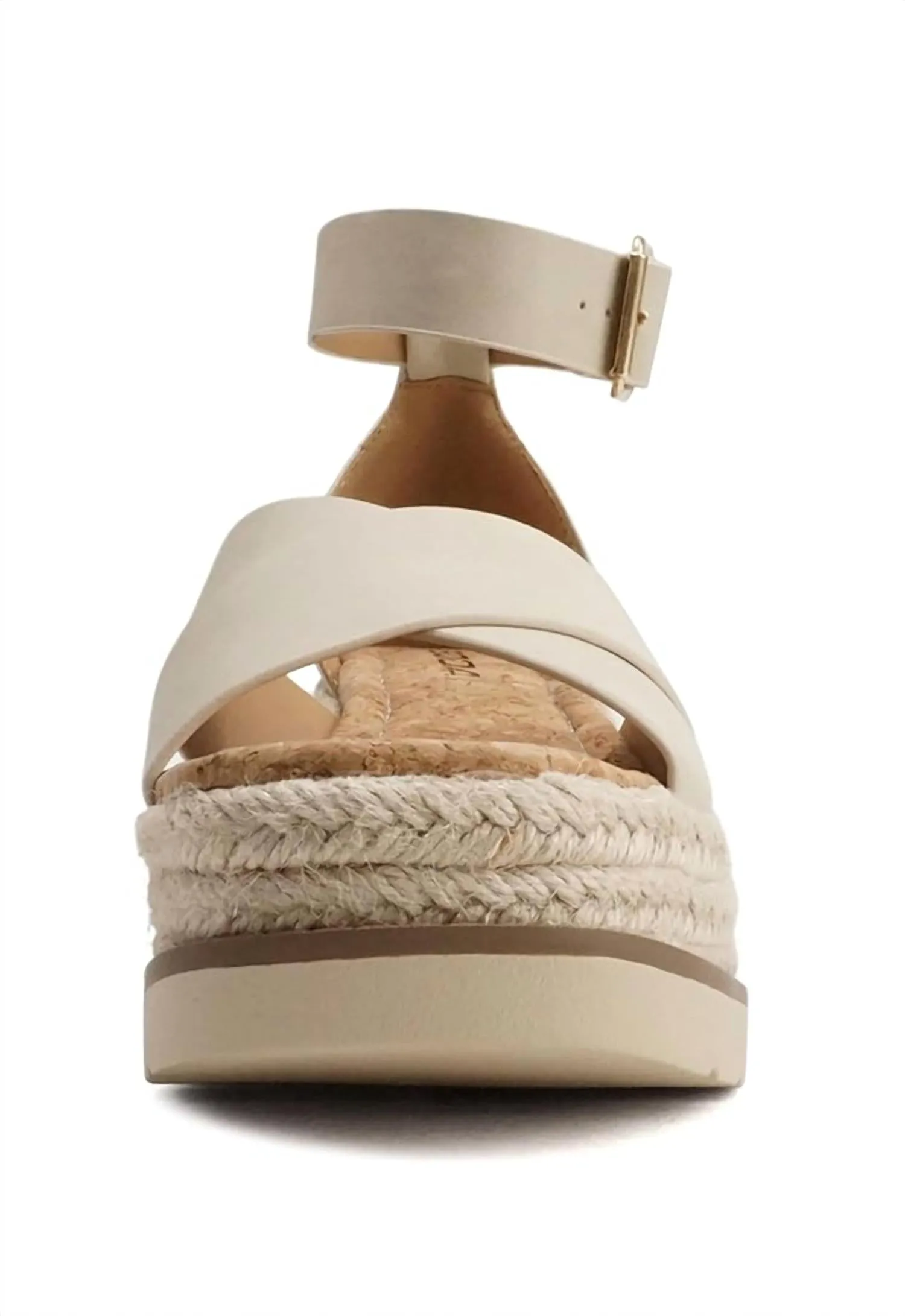 Fabian Espadrille Wedge In Beige