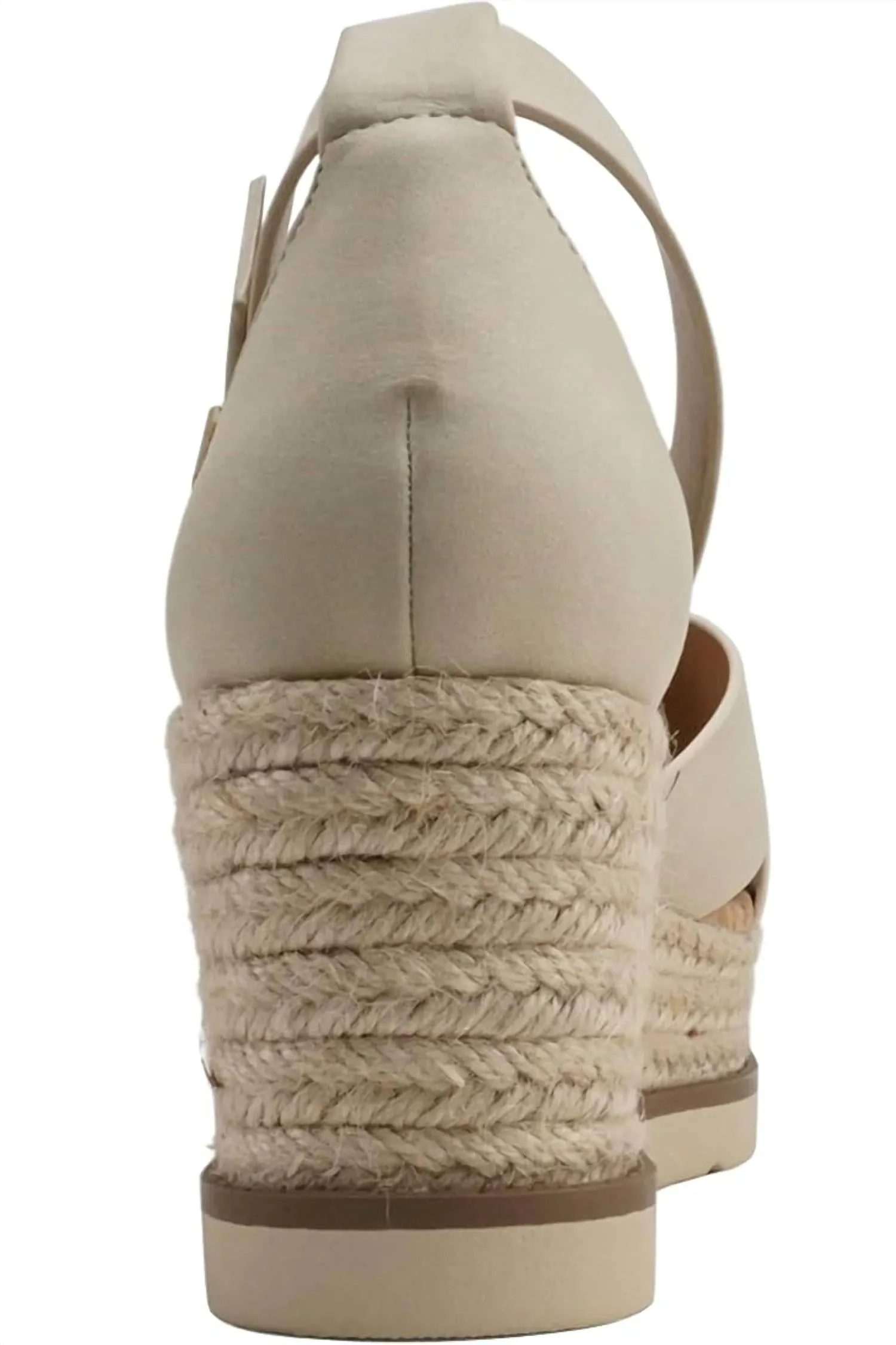 Fabian Espadrille Wedge In Beige