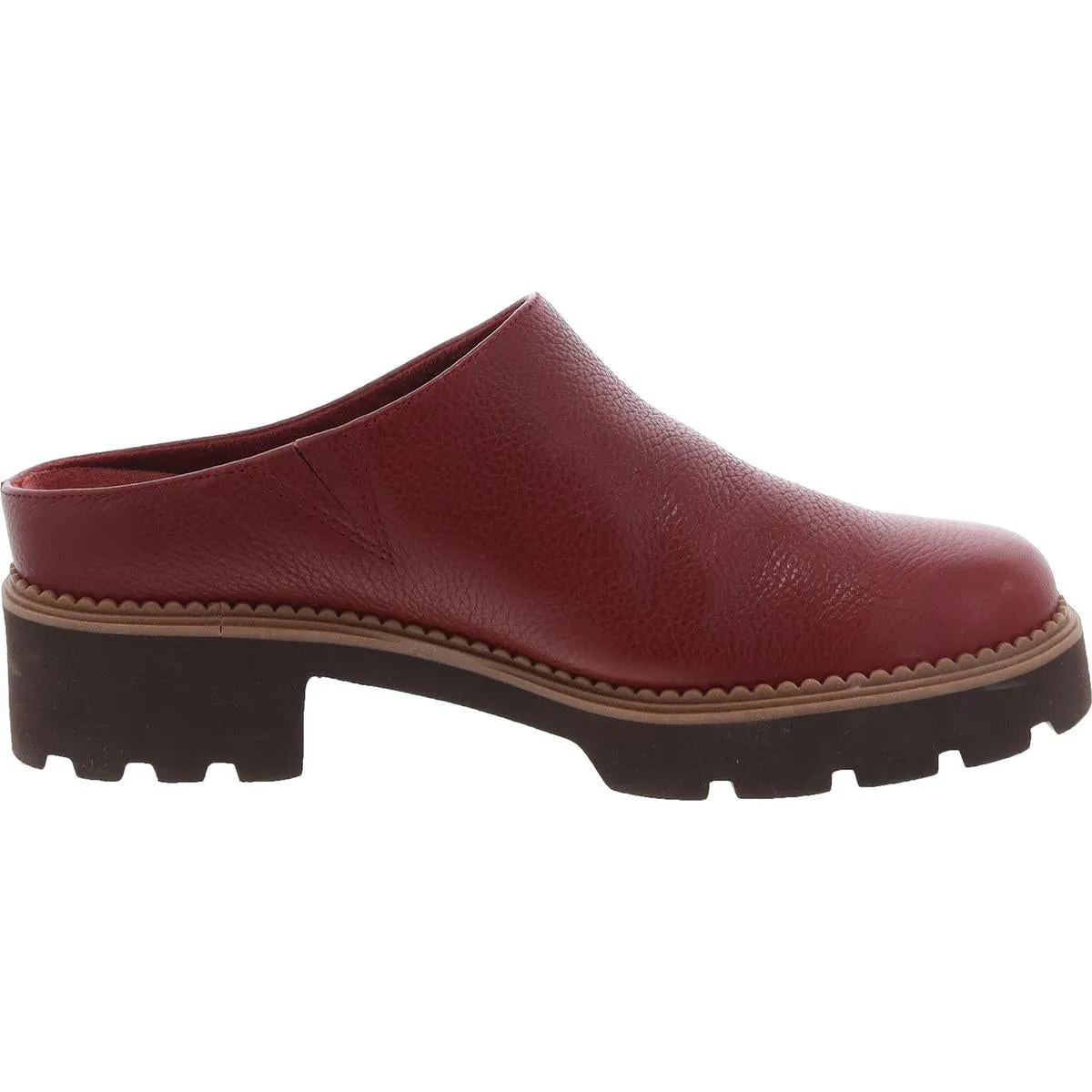 Fairfax Womens Leather Slip On Mules