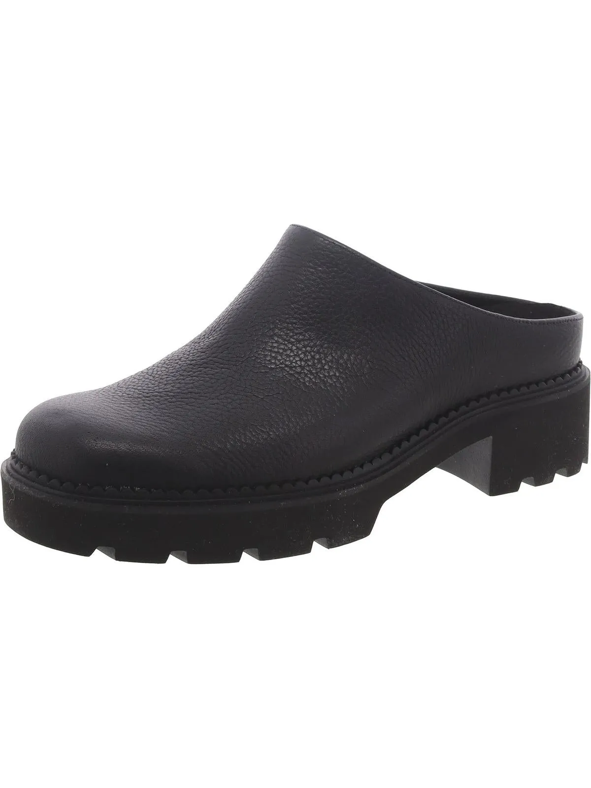 Fairfax Womens Leather Slip On Mules