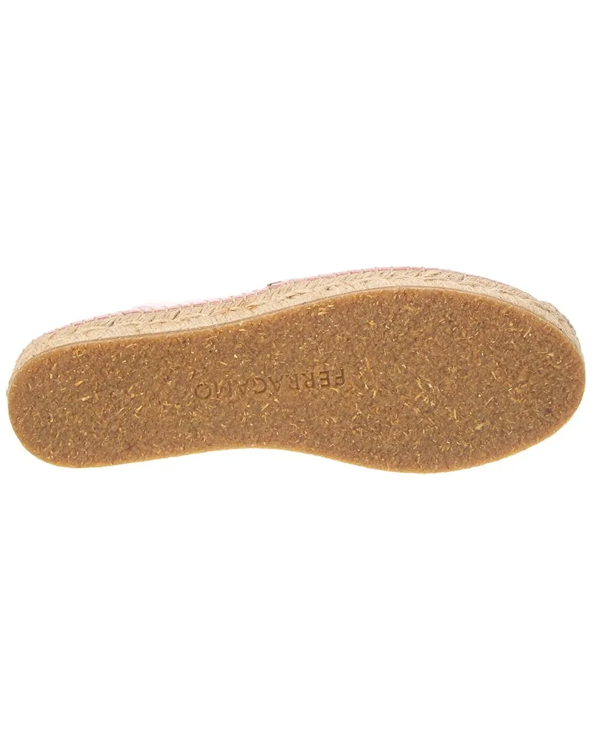 Ferragamo Alma Leather Espadrille