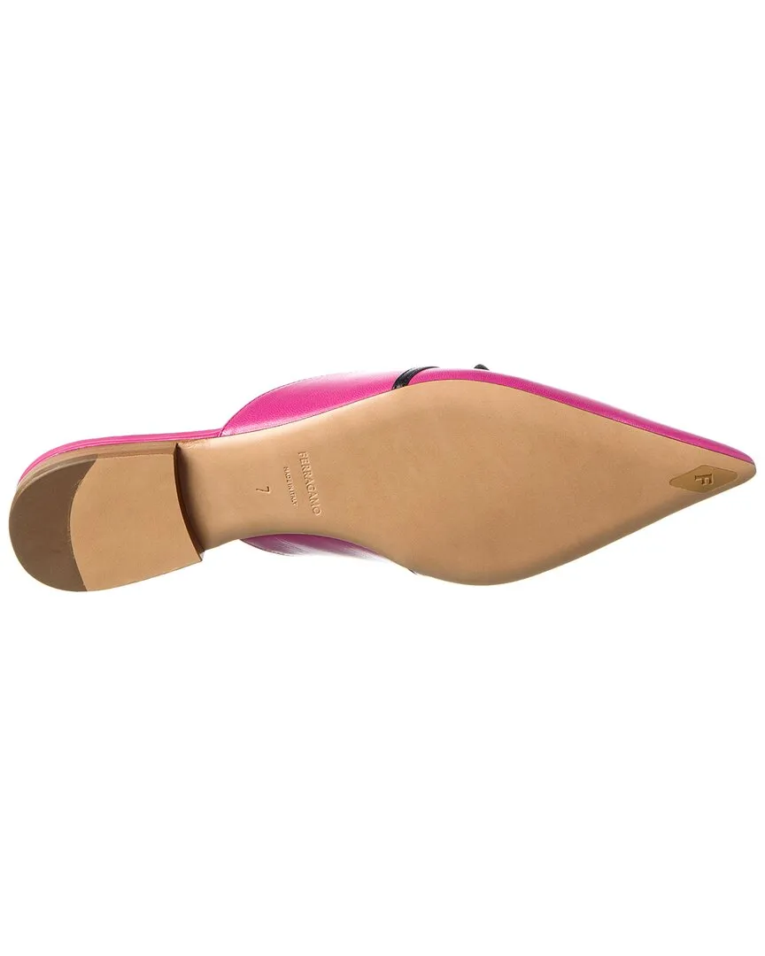 Ferragamo Bow Mini Leather Mule