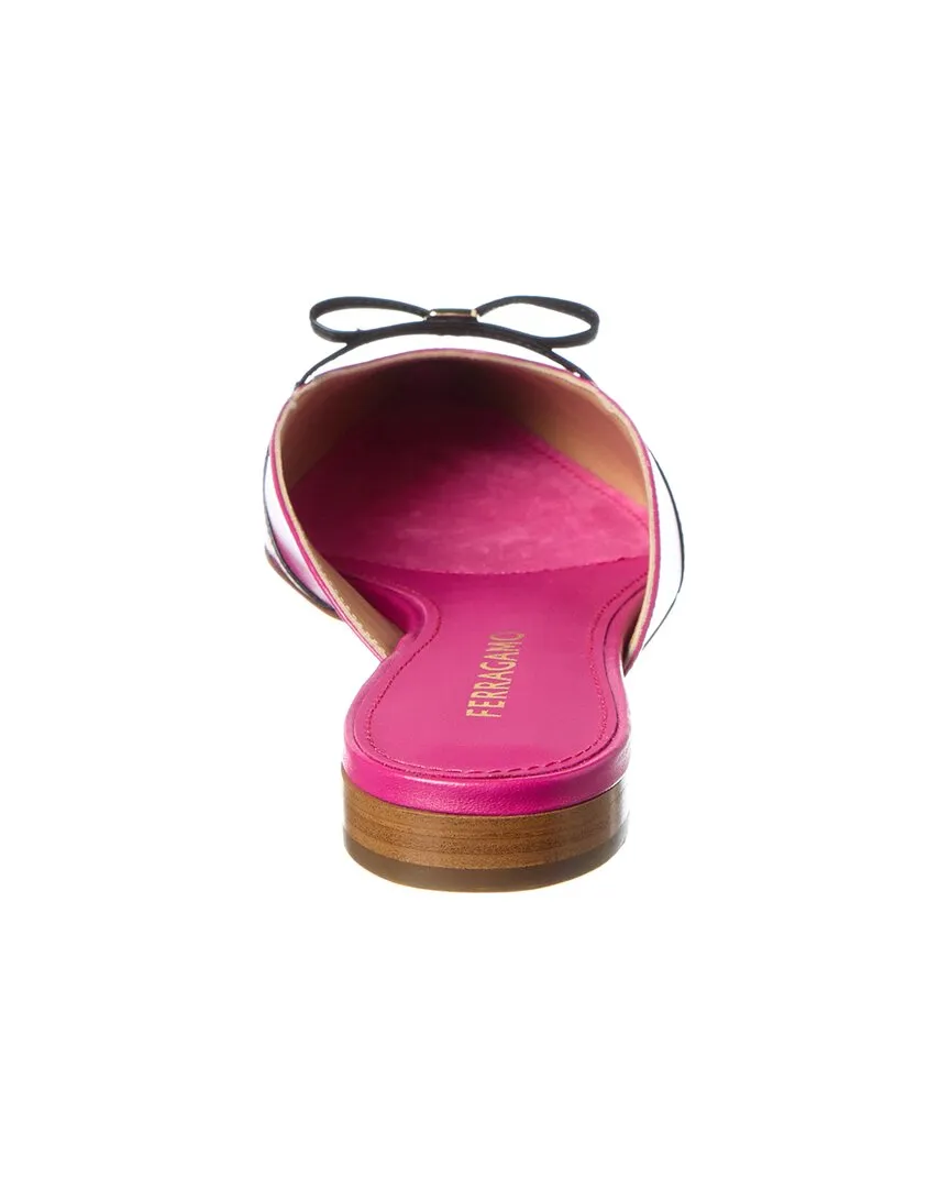Ferragamo Bow Mini Leather Mule