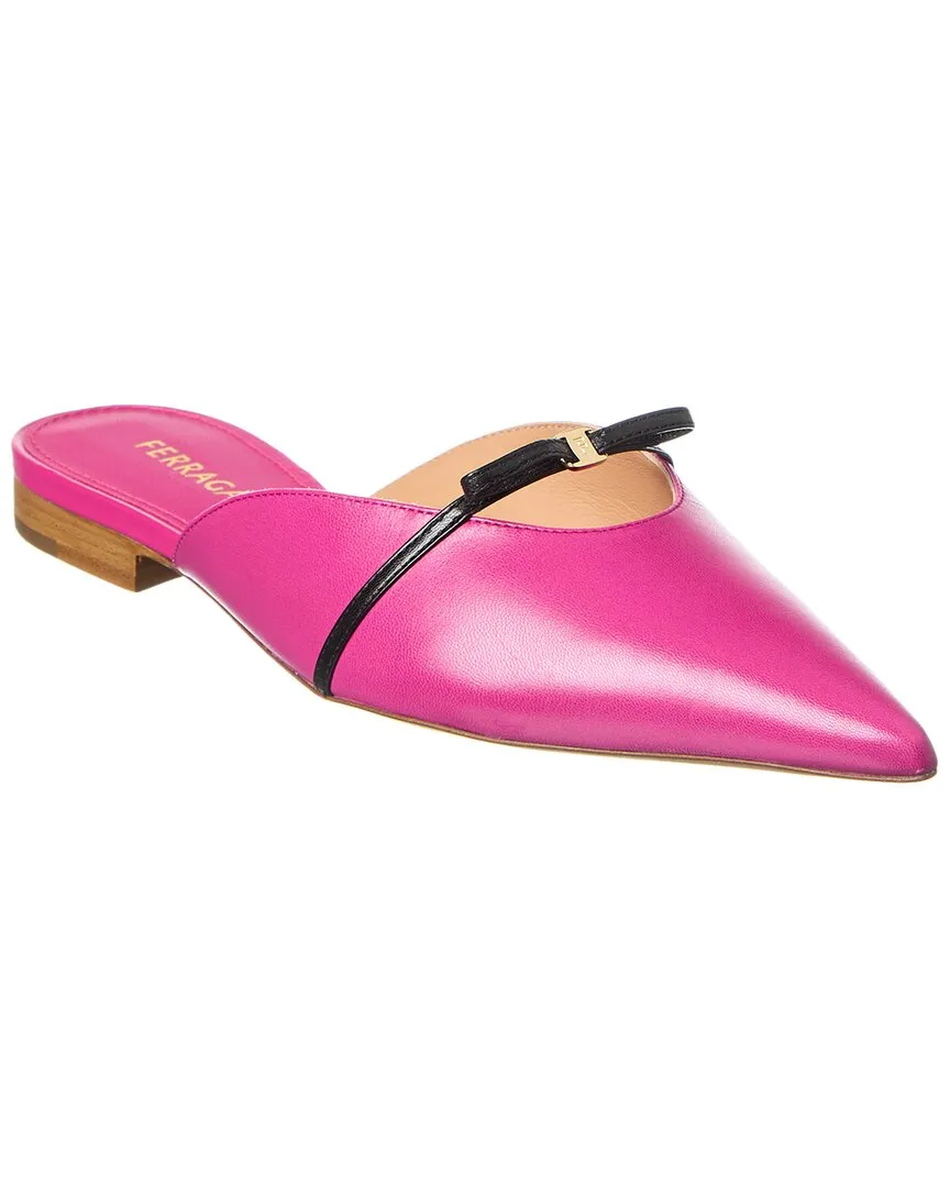 Ferragamo Bow Mini Leather Mule