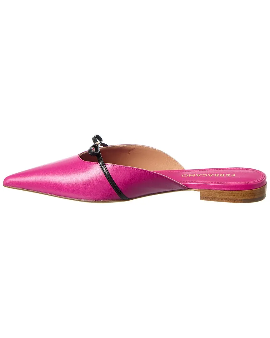 Ferragamo Bow Mini Leather Mule