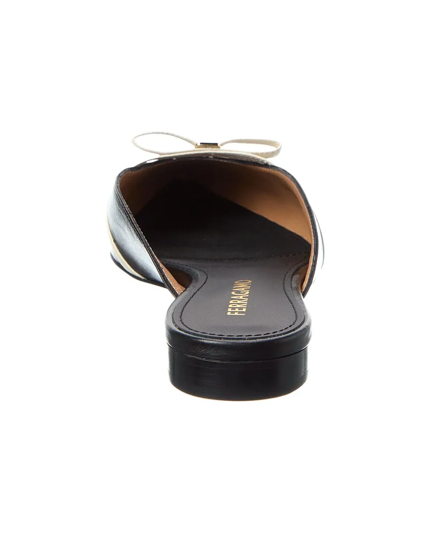 Ferragamo Bow Mini Leather Mule