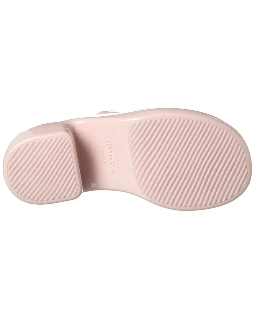 Ferragamo Deva Rubber Platform Mule