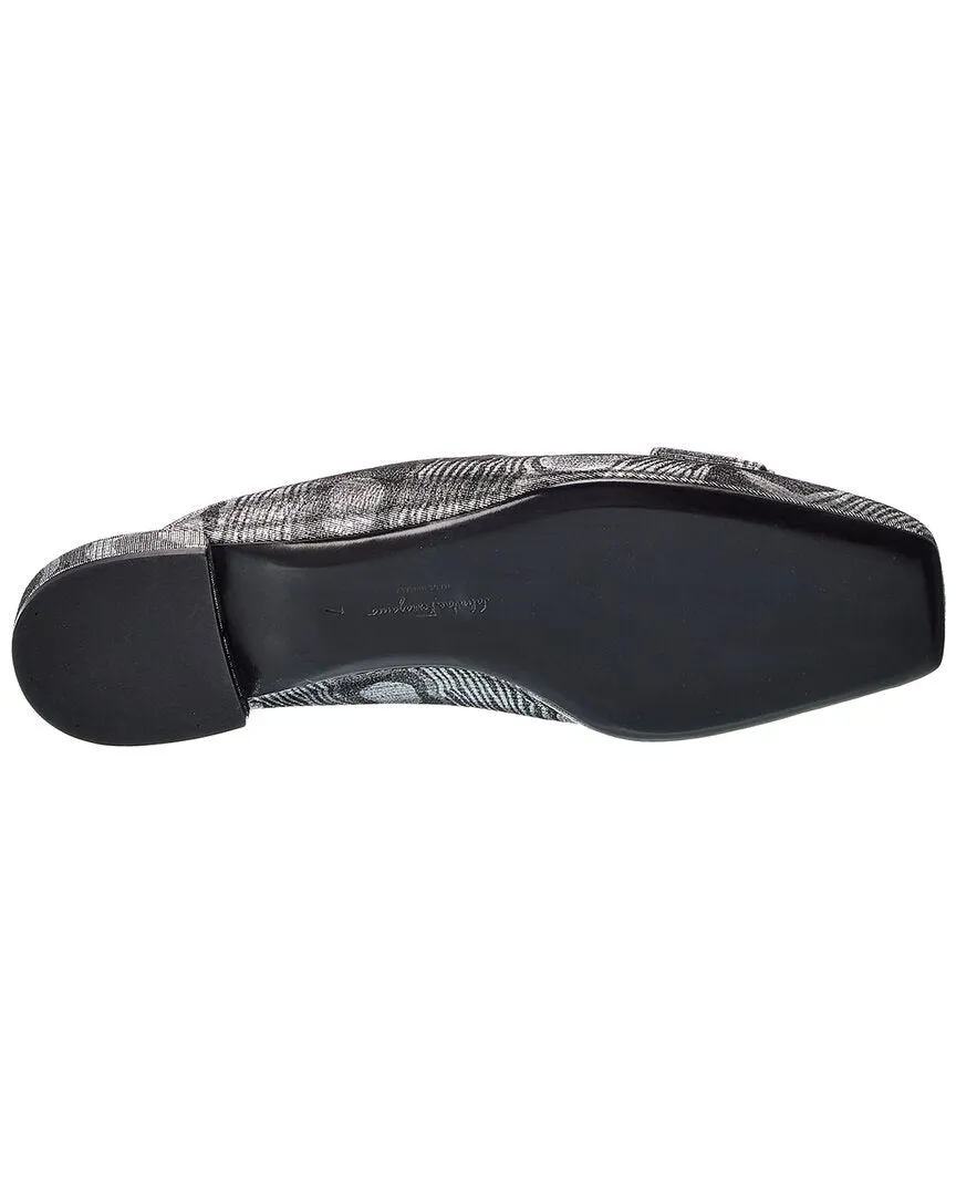 Ferragamo Double Bow Suede Mule