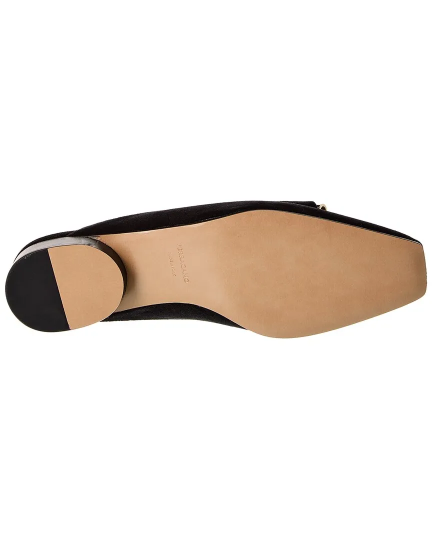 Ferragamo Leat Velvet Mule