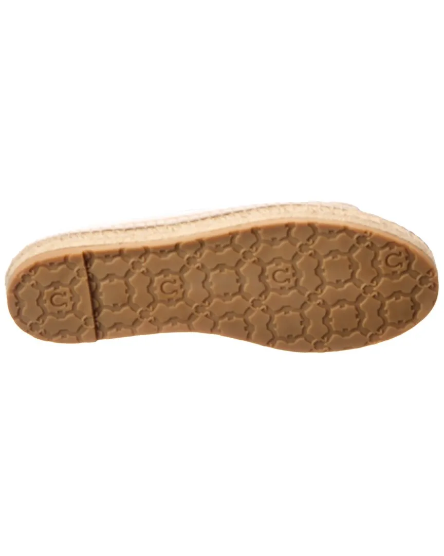 Ferragamo Logo Leather Espadrille