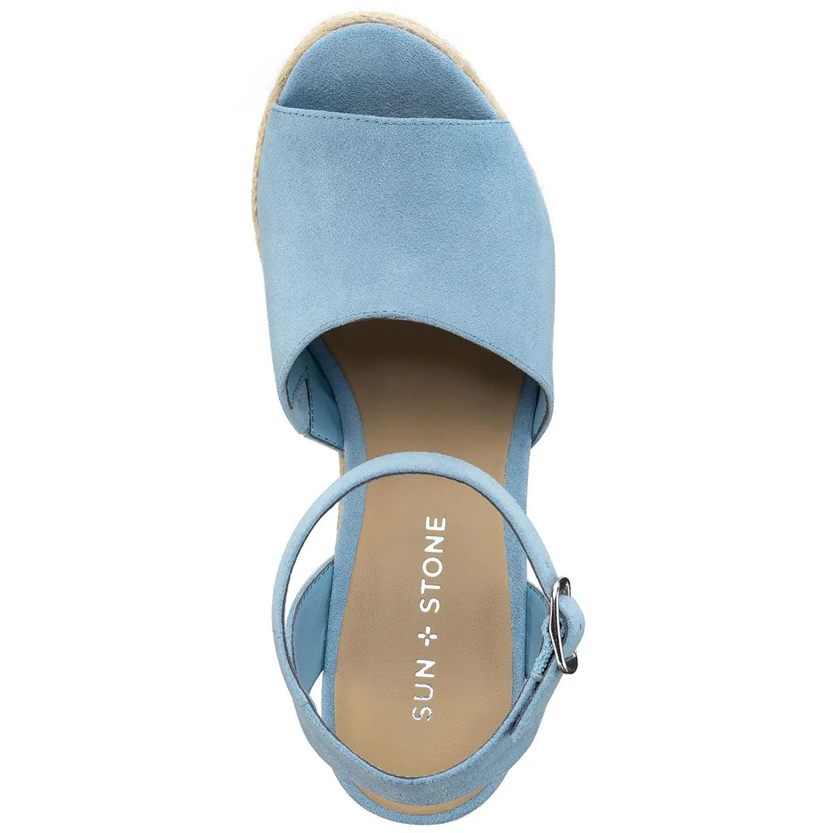 Fey Womens Faux Suede Espadrille Heels