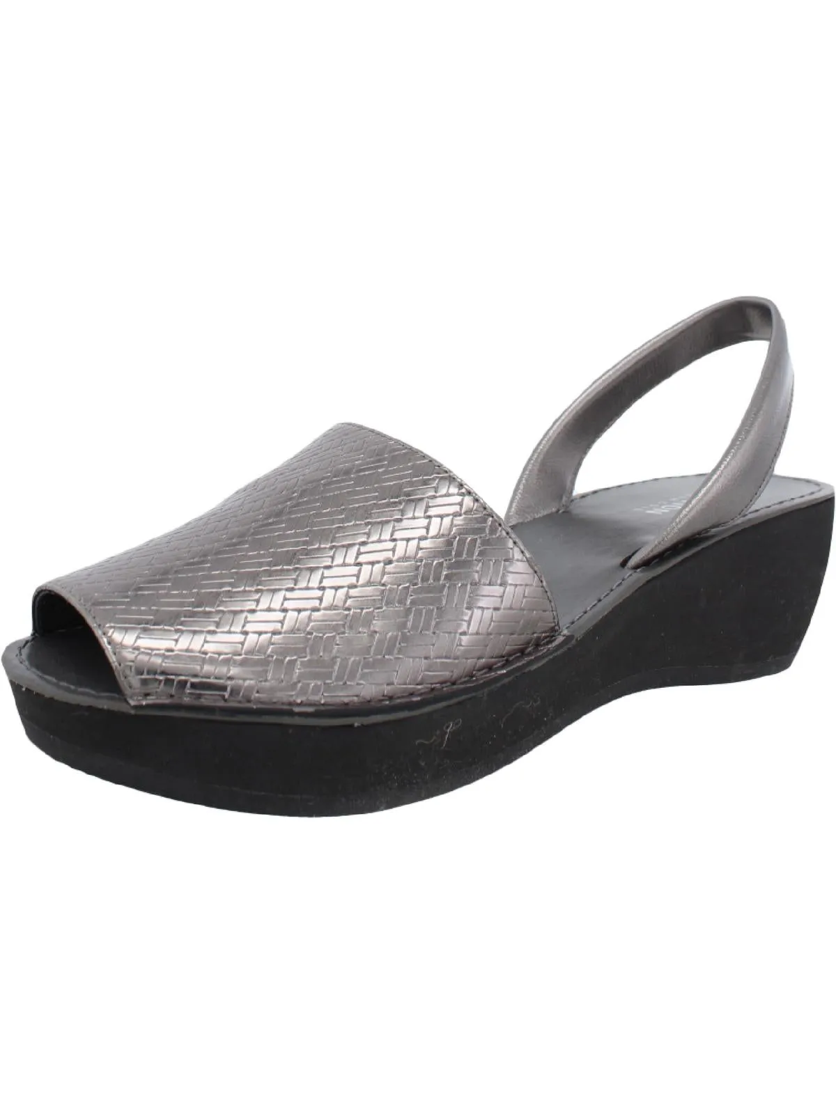 Fine Glass Womens Peep-Toe Wedge Sandals