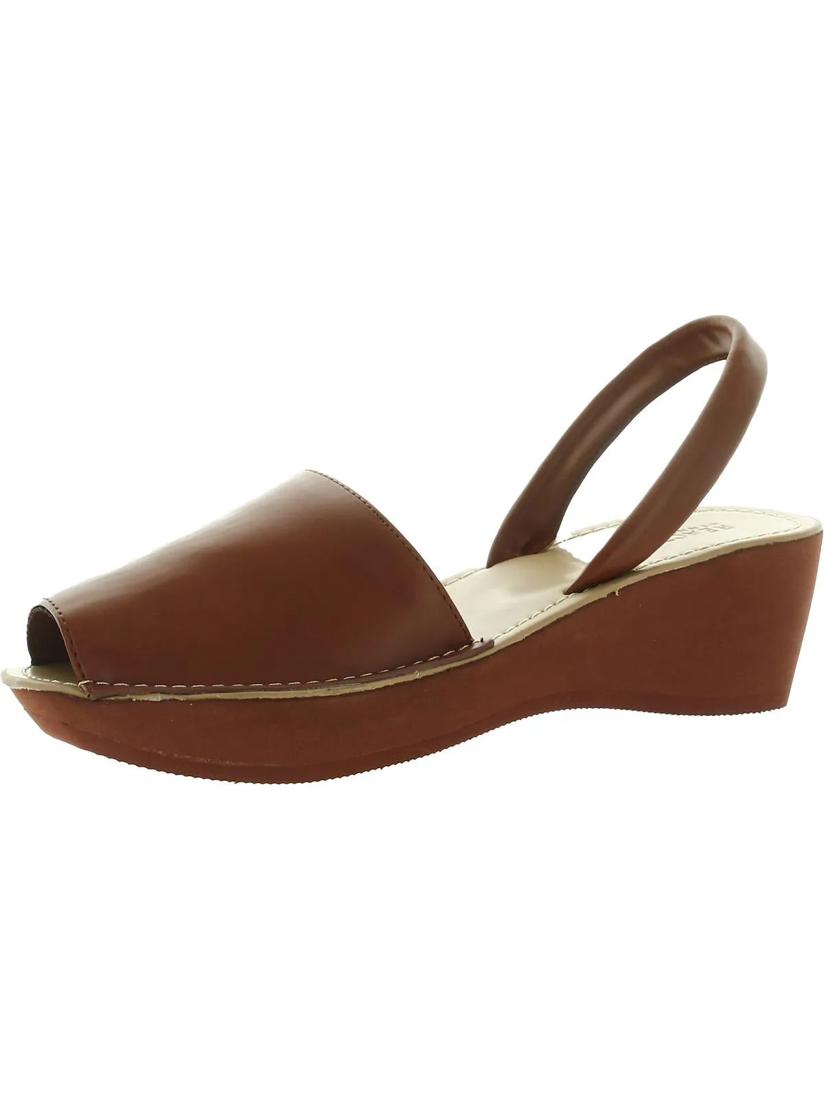 Fine Glass Womens Peep-Toe Wedge Sandals