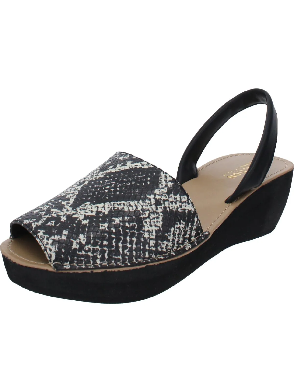 Fine Glass Womens Peep-Toe Wedge Sandals