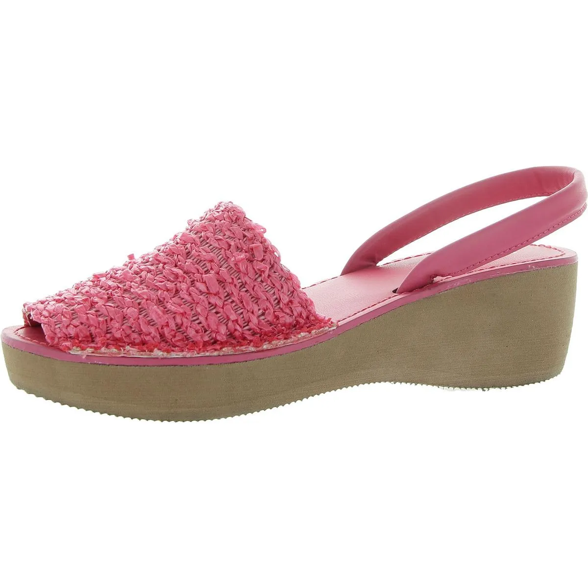 Fine Glass Womens Peep-Toe Wedge Sandals