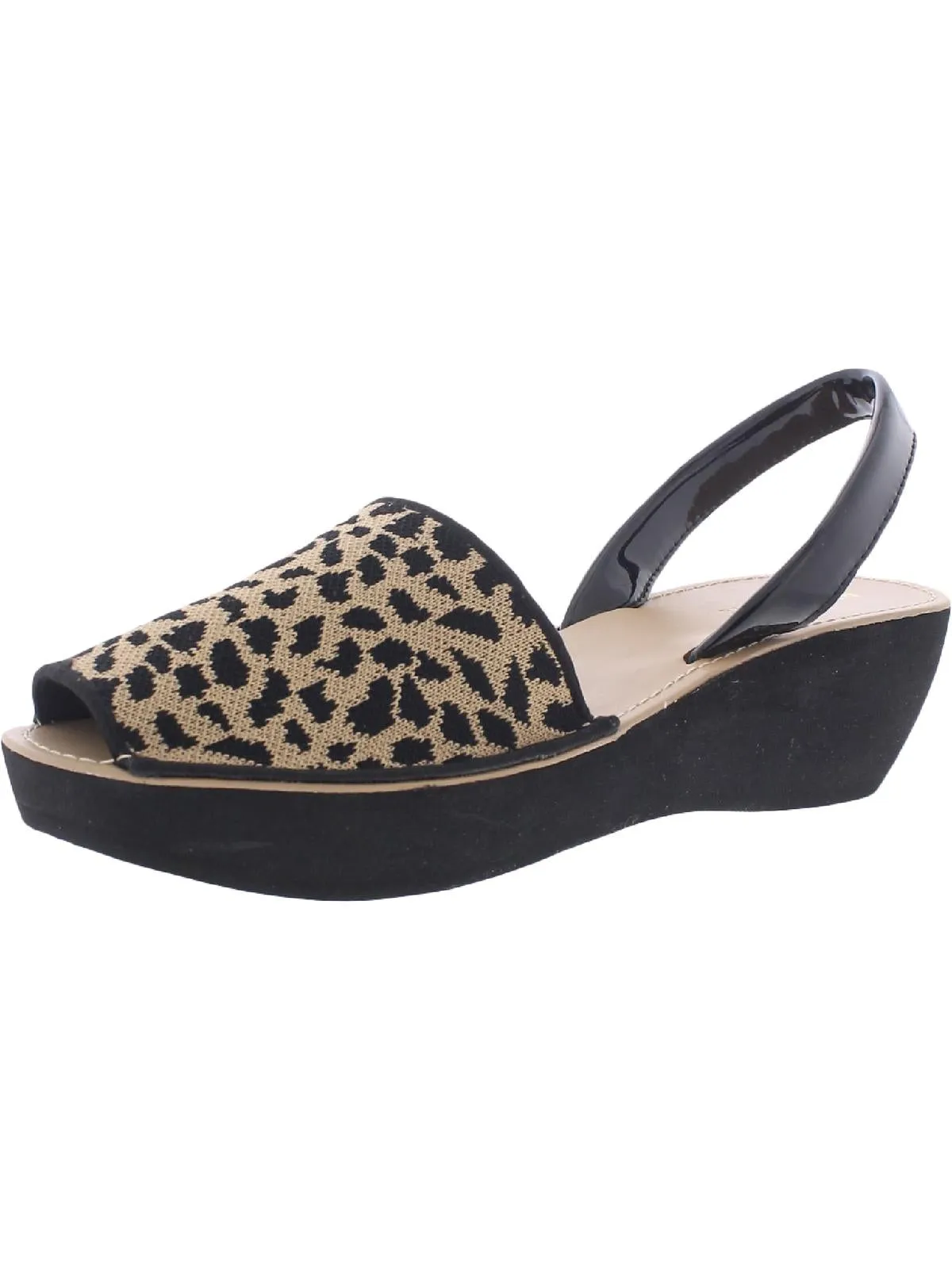 Fine Glass Womens Peep-Toe Wedge Sandals