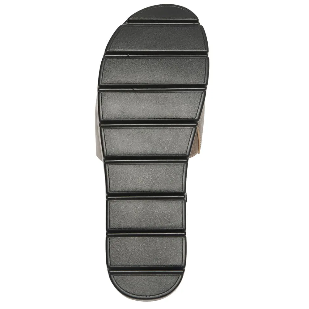 Fiona Slide in Pewter Smooth