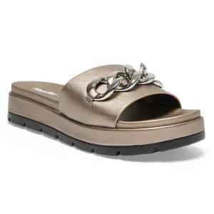 Fiona Slide in Pewter Smooth