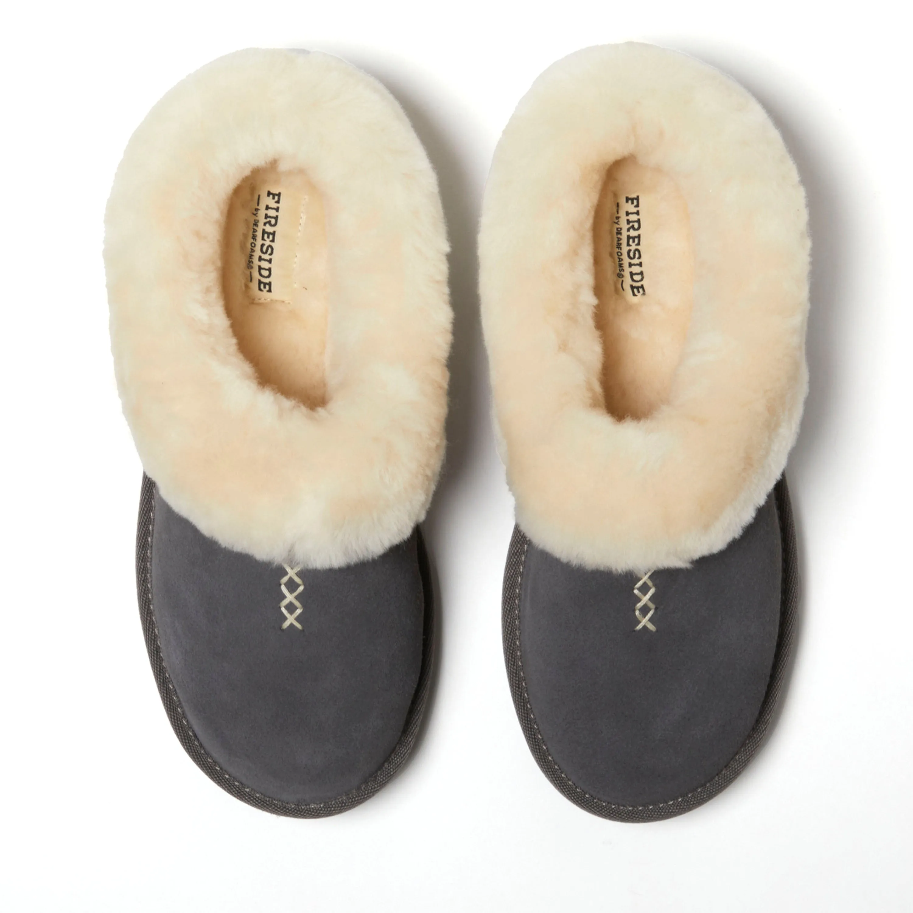 Fireside by Dearfoams Adelaide Genuine Shearling Clog