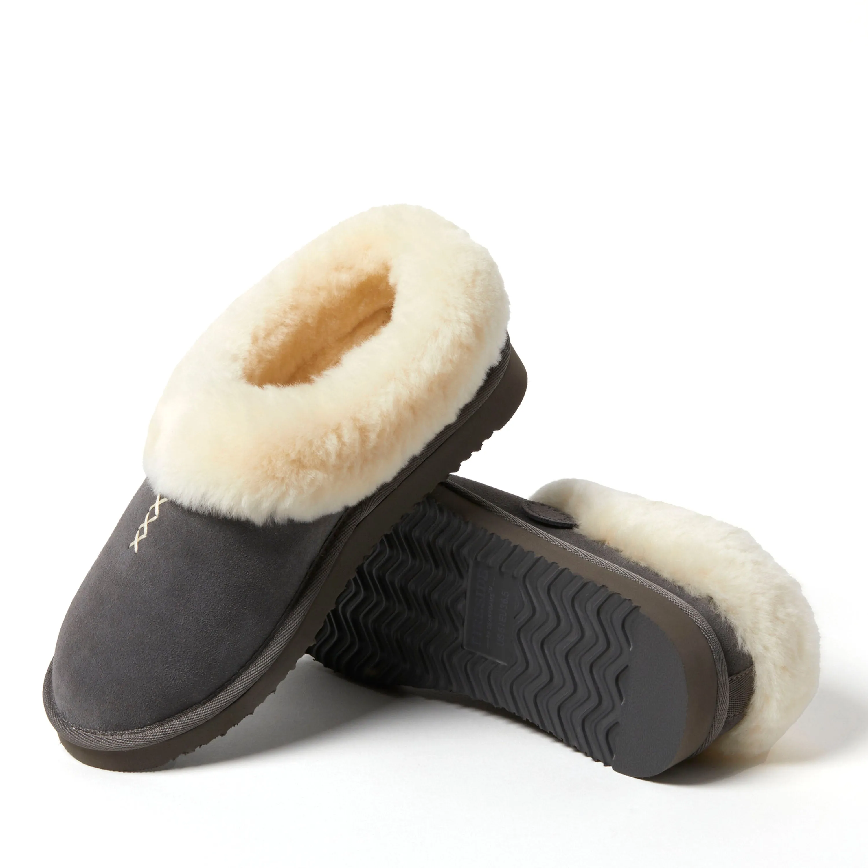 Fireside by Dearfoams Adelaide Genuine Shearling Clog
