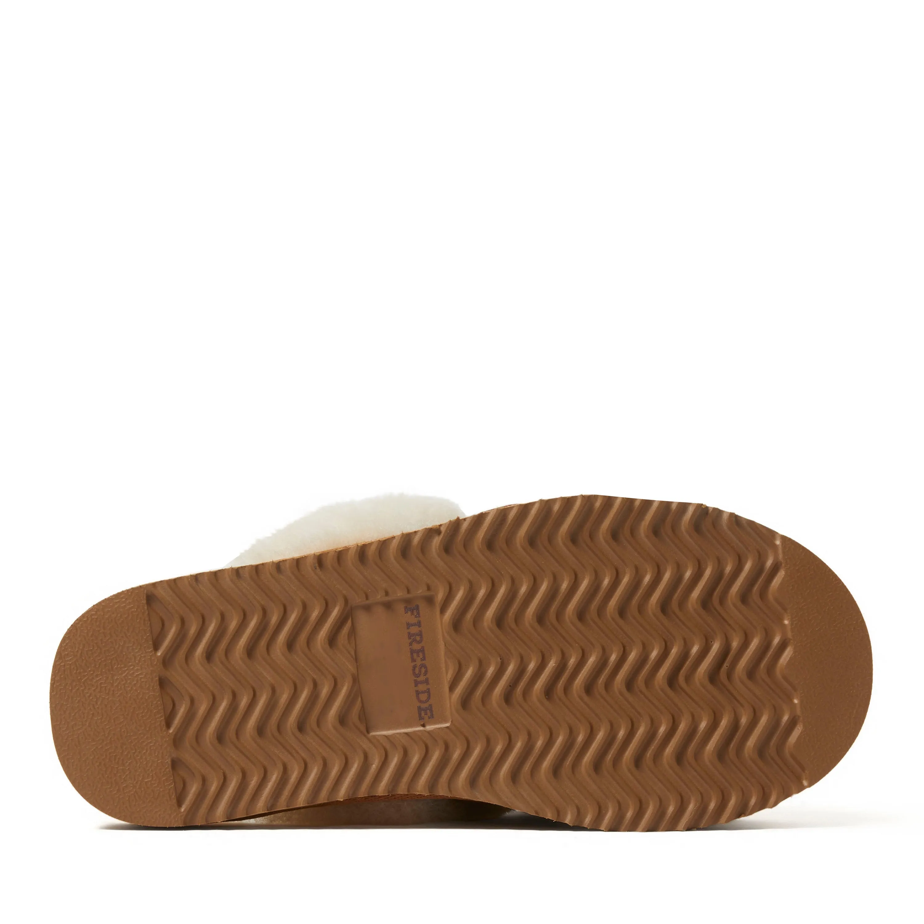 Fireside by Dearfoams Women's Sydney Genuine Shearling Scuff with Bow