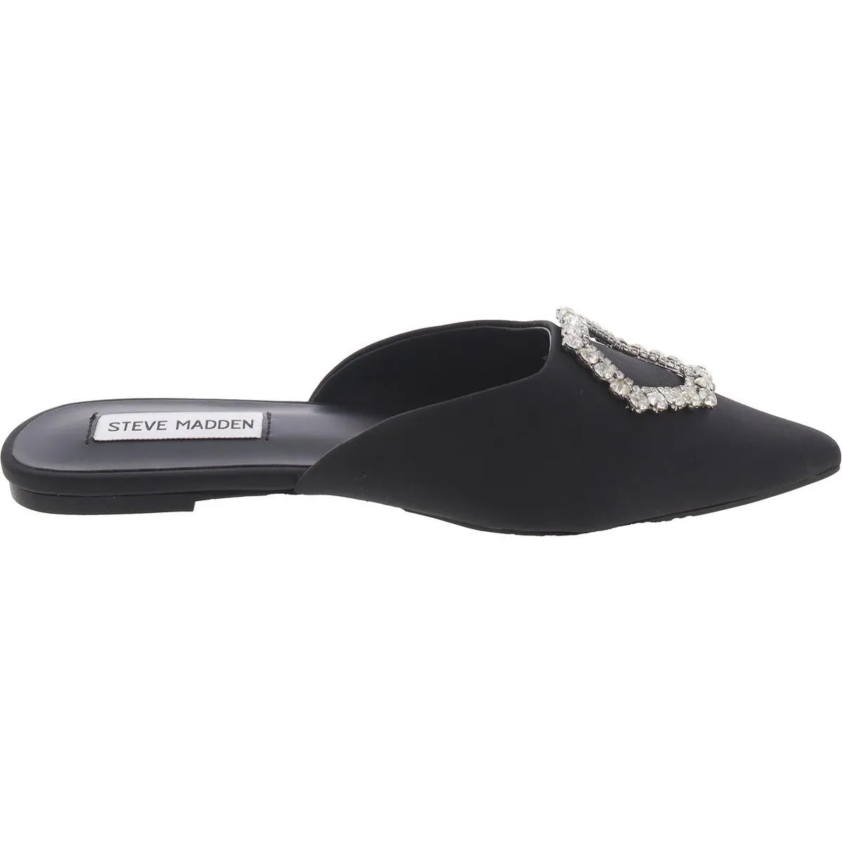 Flore Womens Satin Embellished Mules