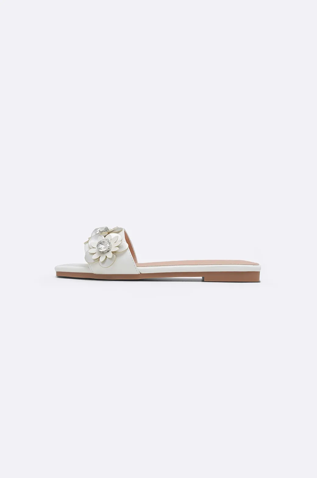 FLOWER METALLIC SLIDES