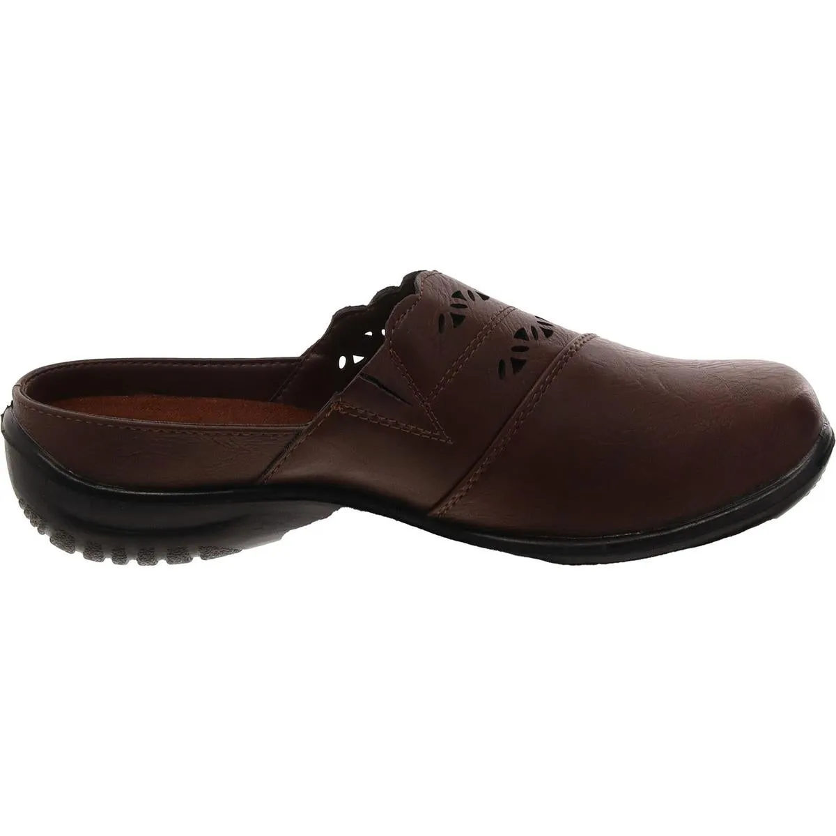 Forever Womens Faux Leather Slip On Mules
