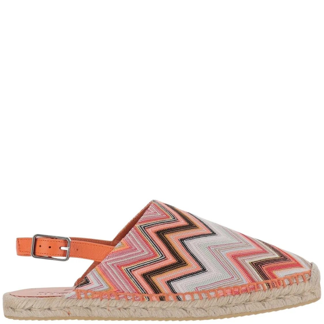 Geometric Pattern Slippers With Adjustable Heel Strap