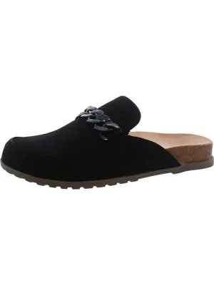 Georgie Womens Leather Slip On Mules