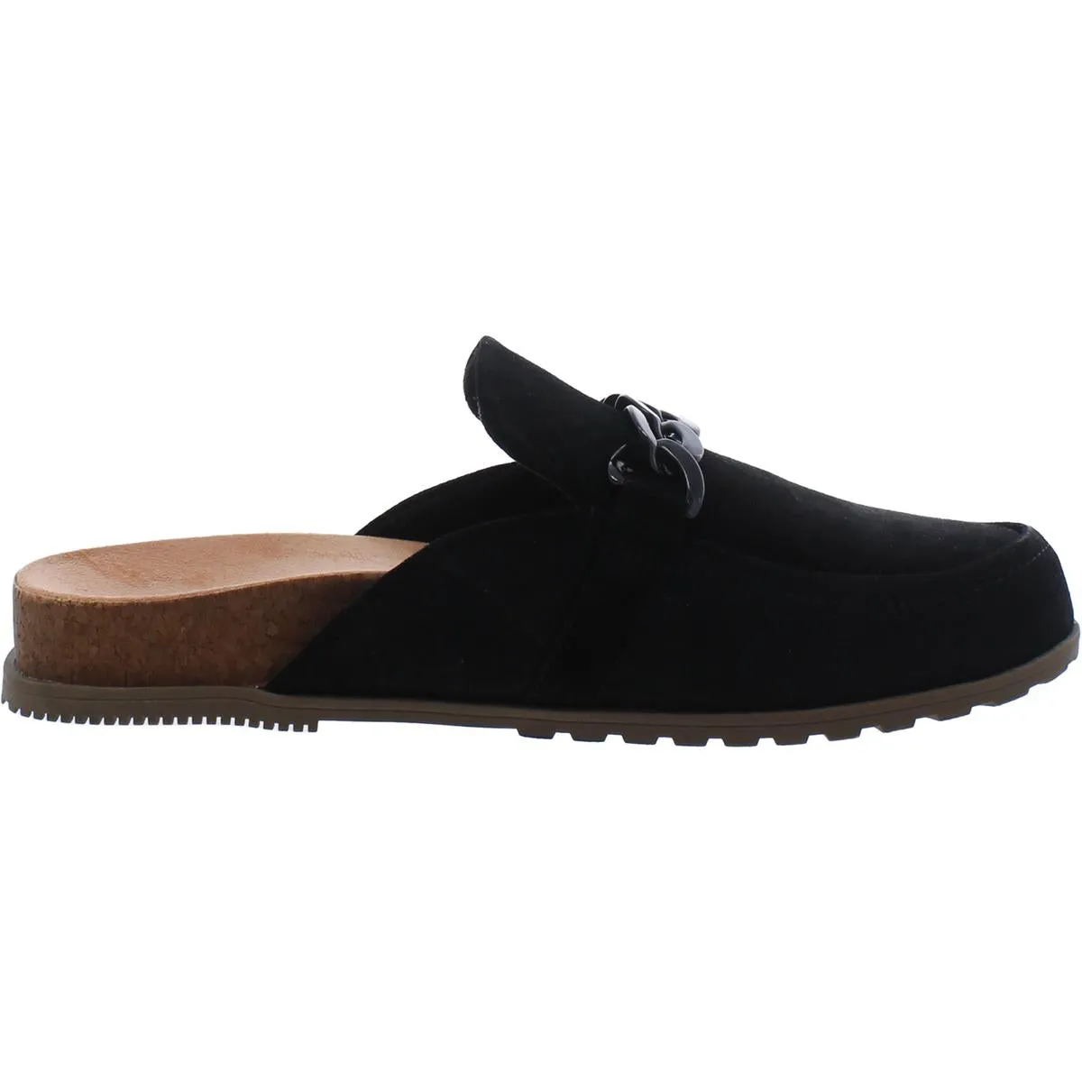 Georgie Womens Leather Slip On Mules