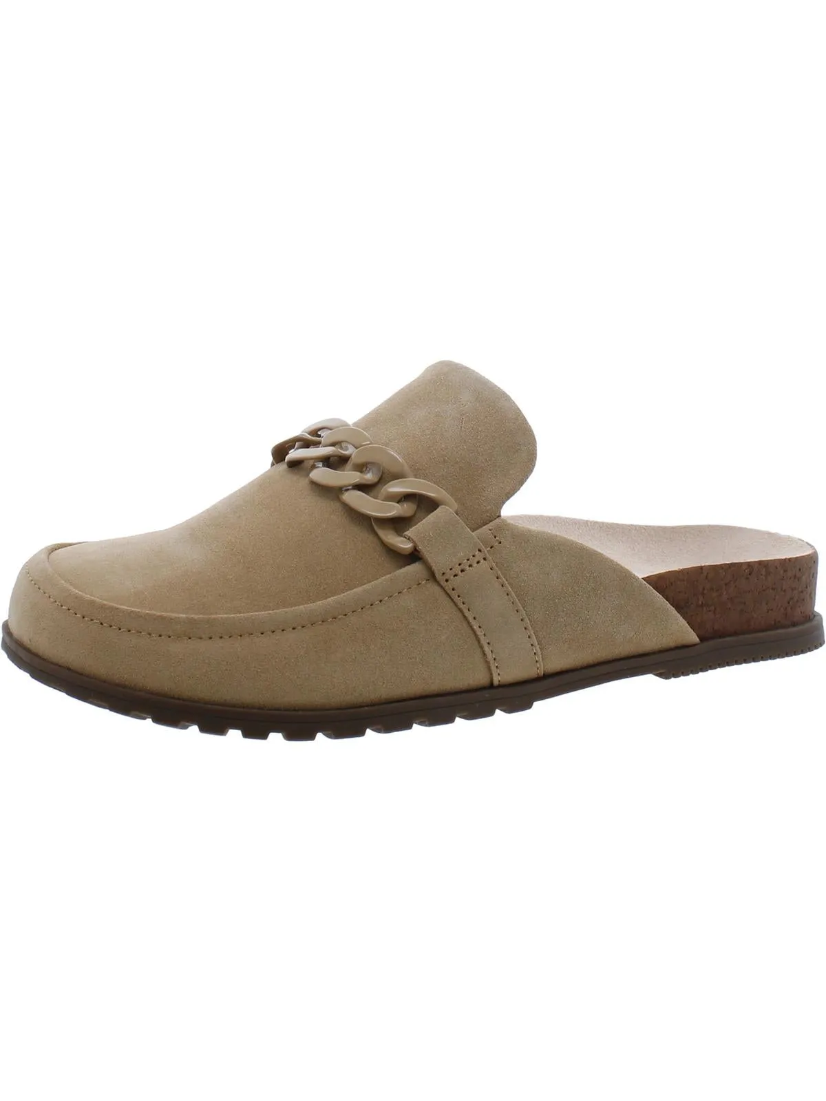 Georgie Womens Leather Slip On Mules
