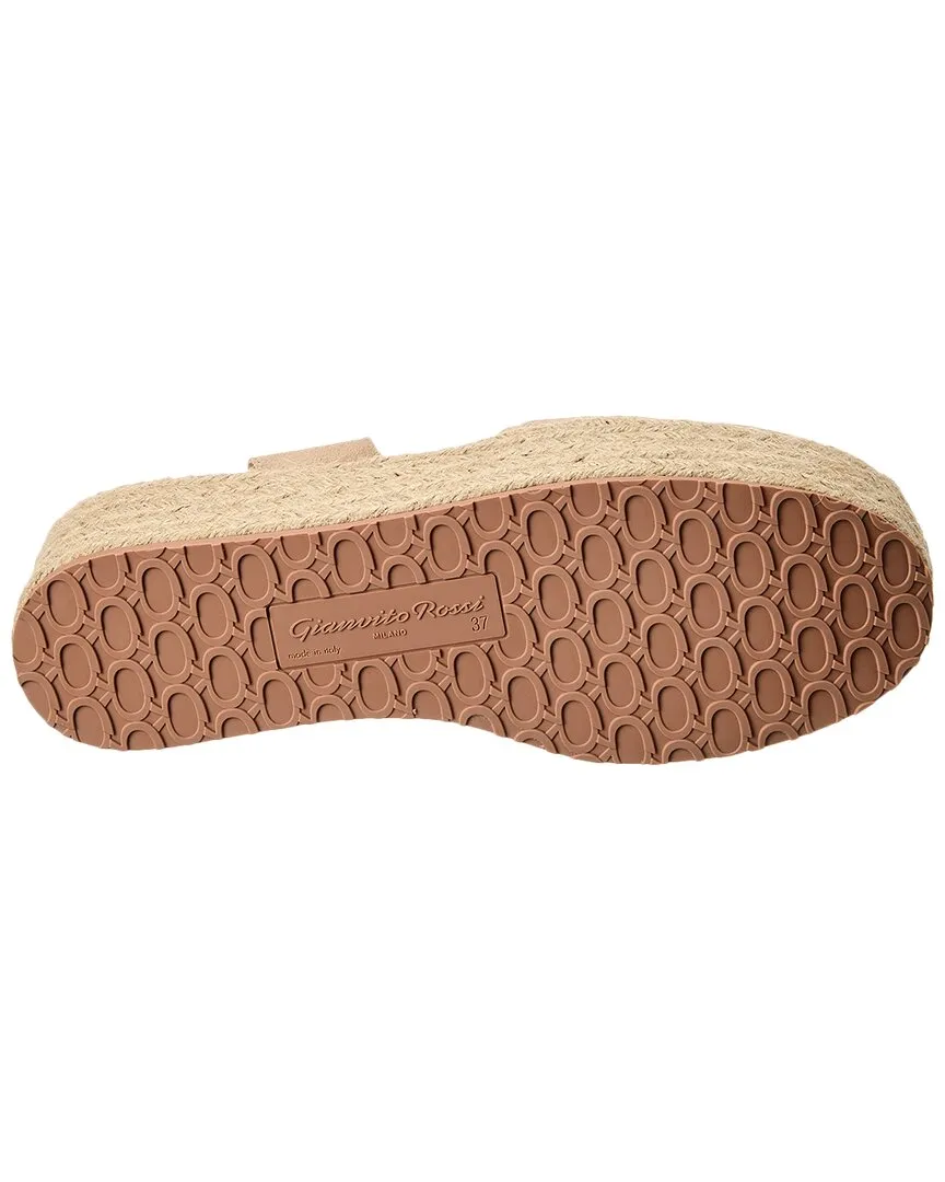 Gianvito Rossi Almeria Suede Platform Espadrille