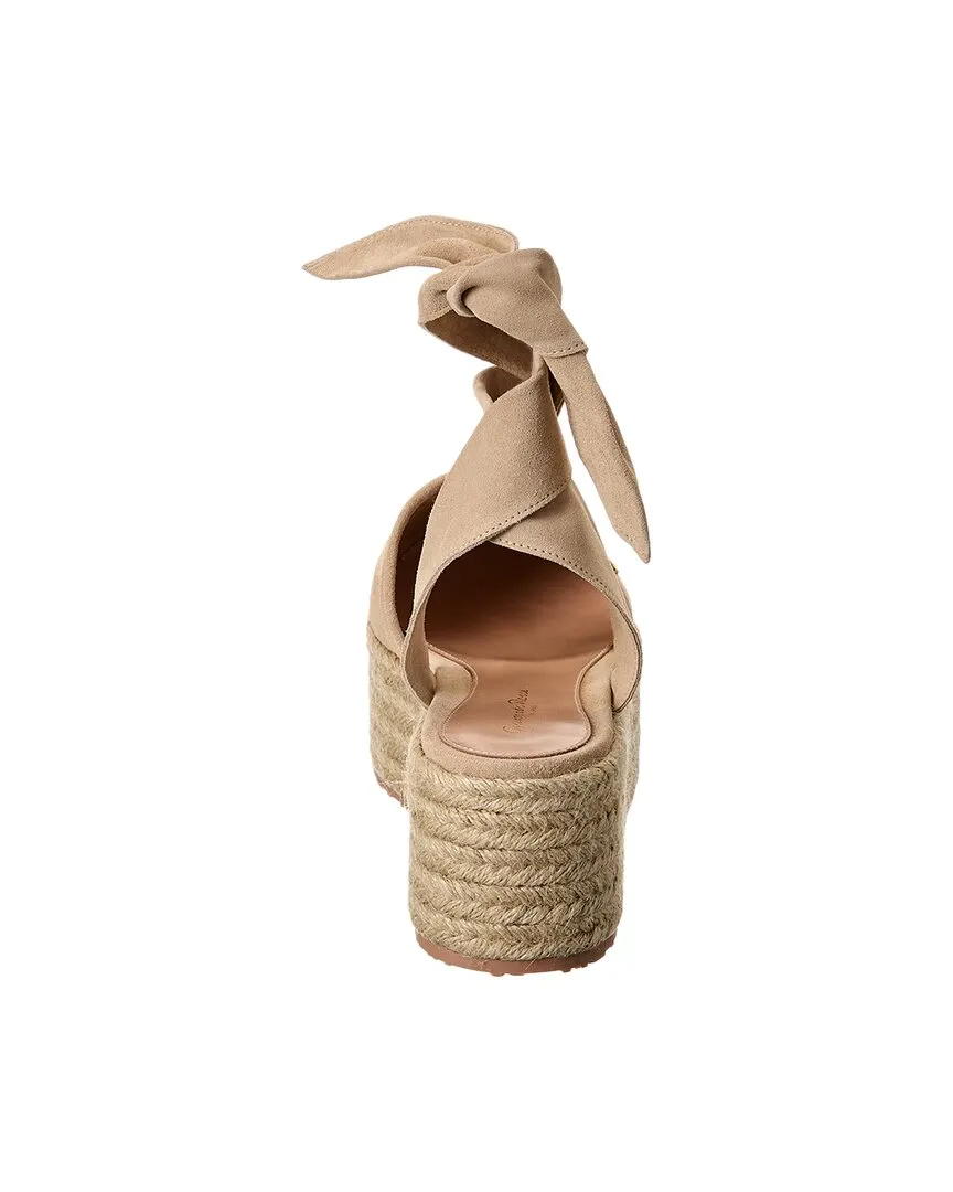 Gianvito Rossi Almeria Suede Platform Espadrille