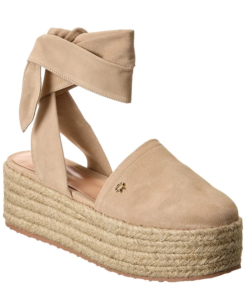 Gianvito Rossi Almeria Suede Platform Espadrille