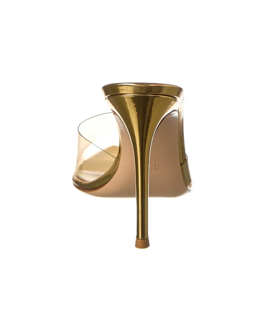 Gianvito Rossi Elle 105 Vinyl & Leather Mule