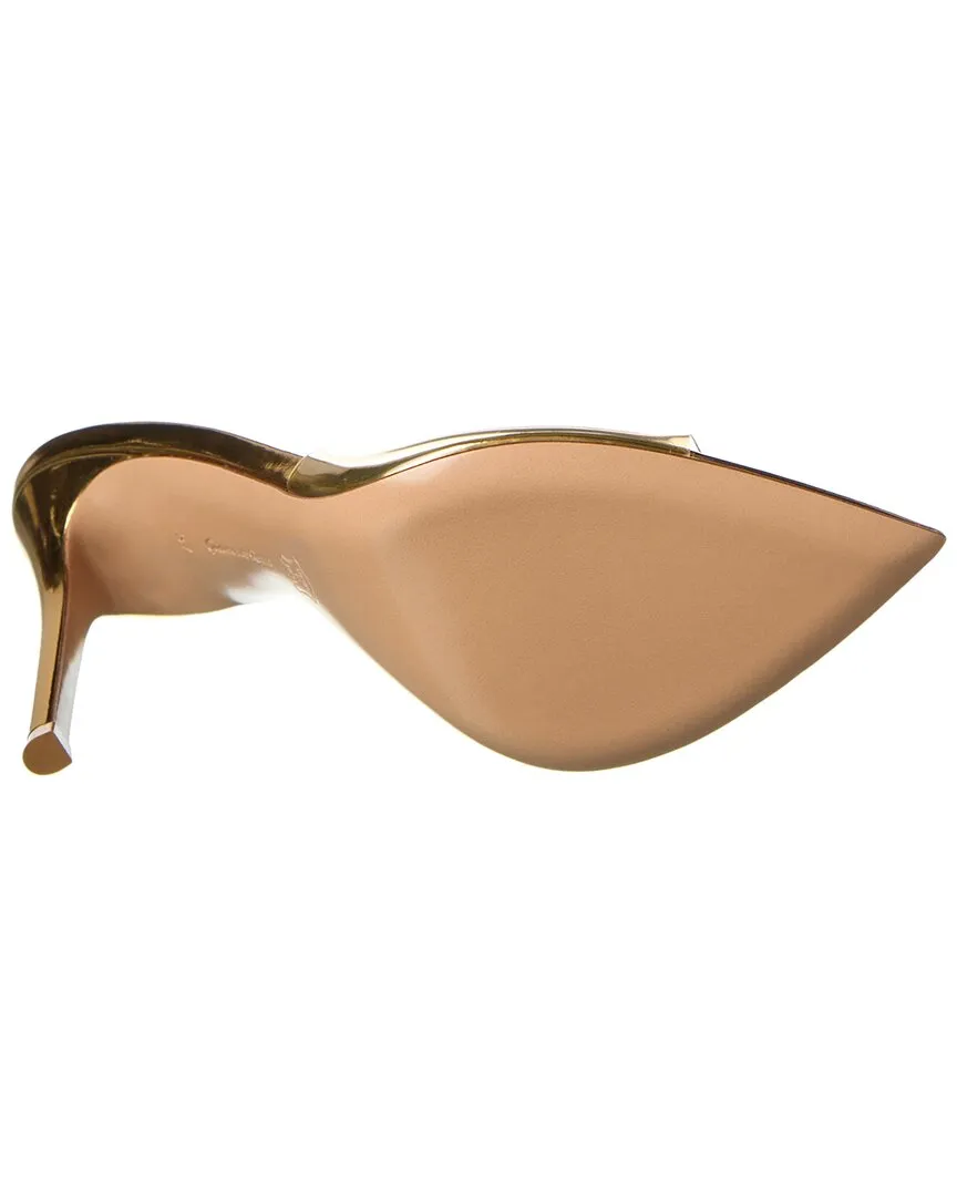 Gianvito Rossi Elle 105 Vinyl & Leather Mule