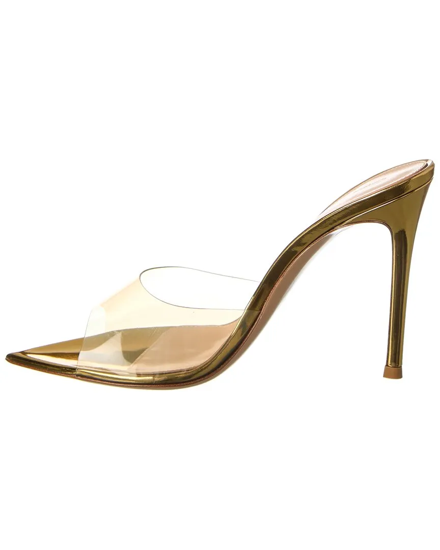 Gianvito Rossi Elle 105 Vinyl & Leather Mule
