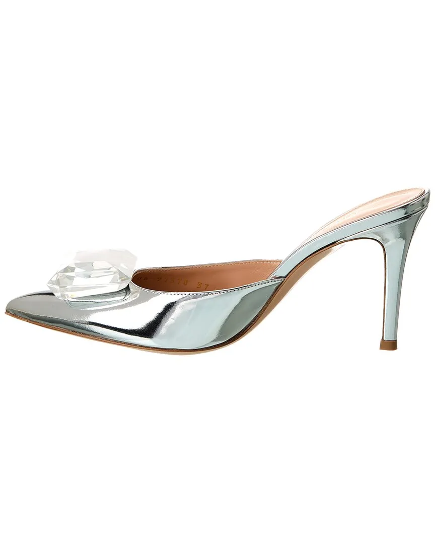 Gianvito Rossi Jaipur 85 Leather Mule
