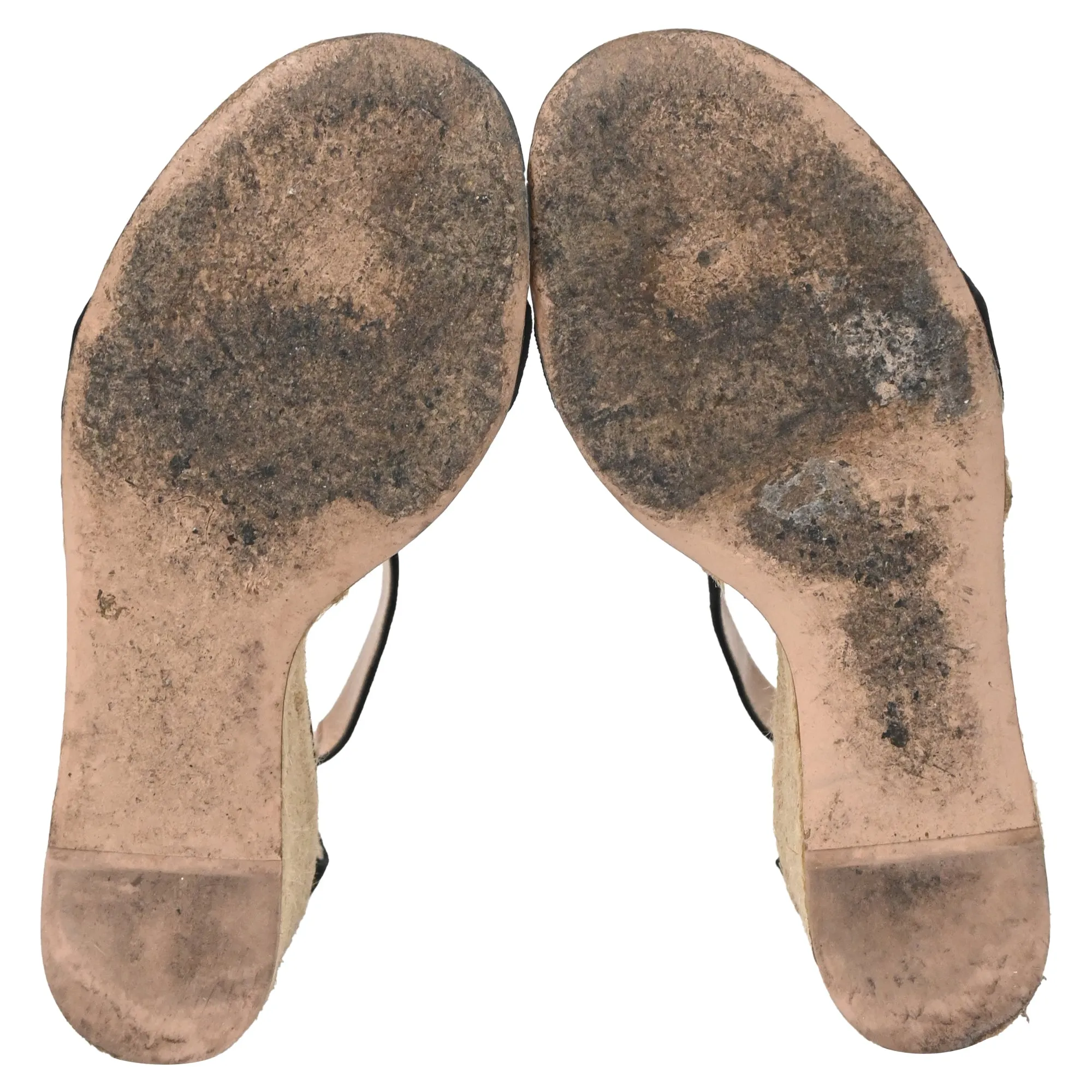 Gianvito Rossi Portofino 85 Espadrille Wedge Sandals in Black Suede
