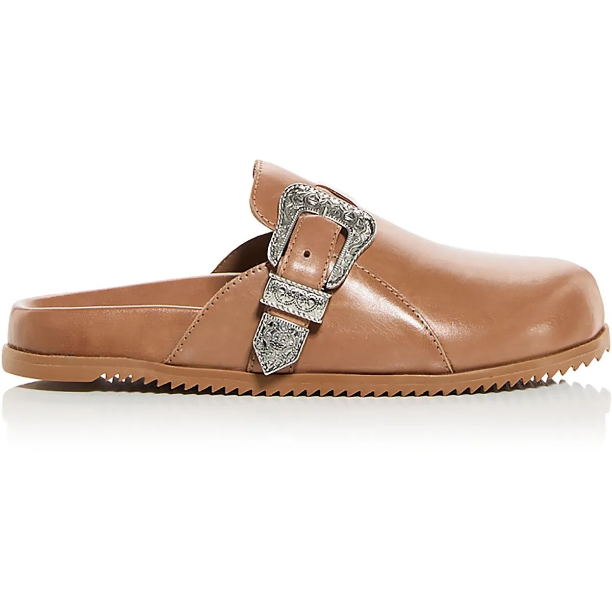 Grace Womens Faux Leather Slip On Mules