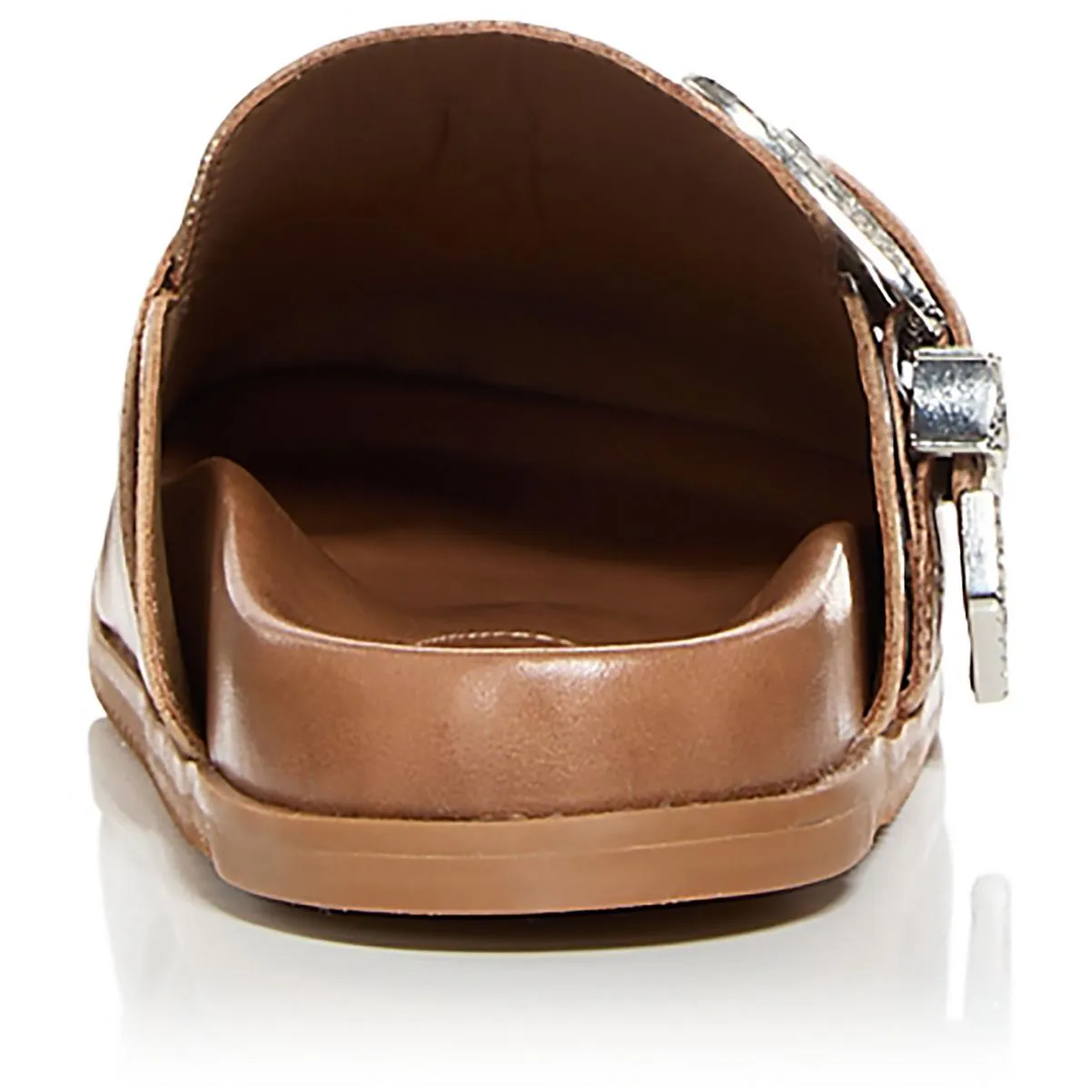Grace Womens Faux Leather Slip On Mules