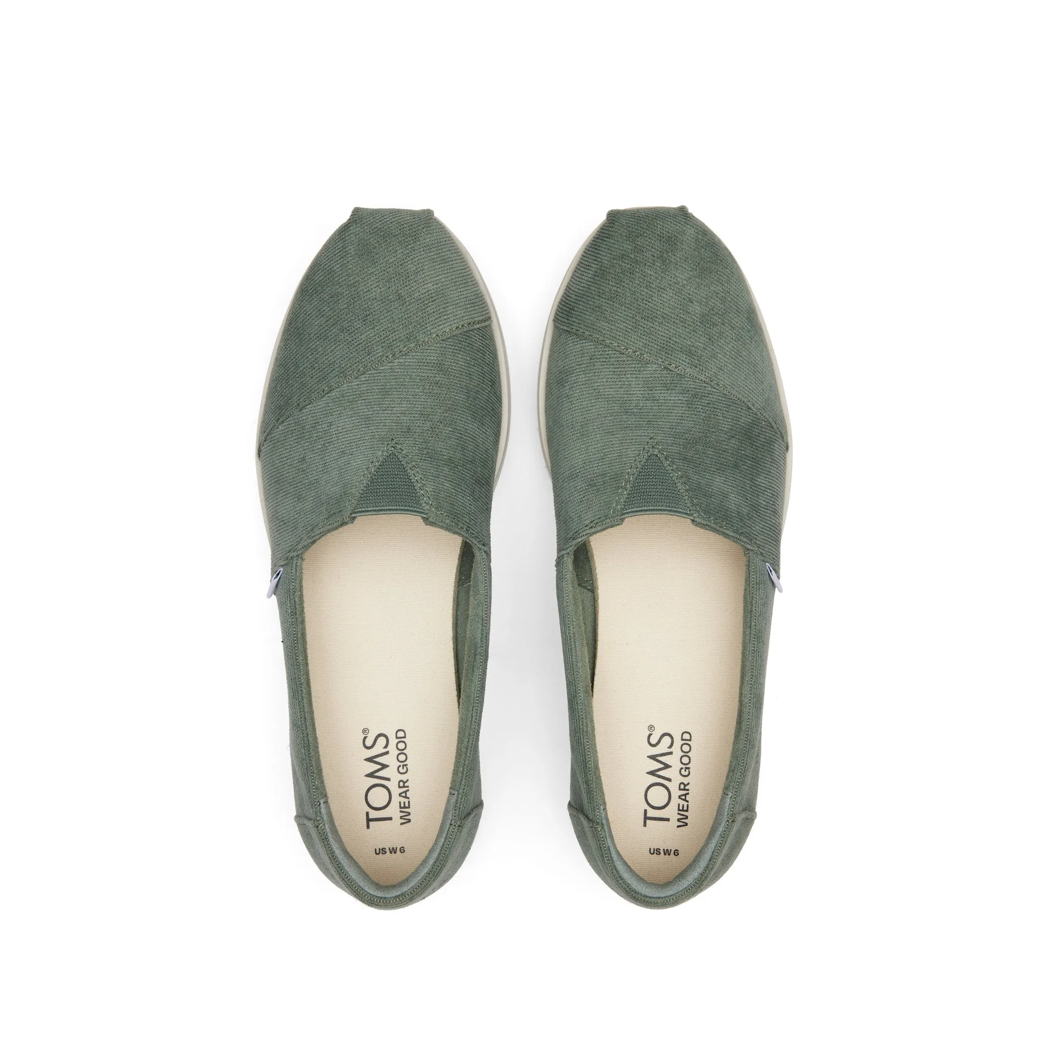 Green Corduroy Midform Espadrille