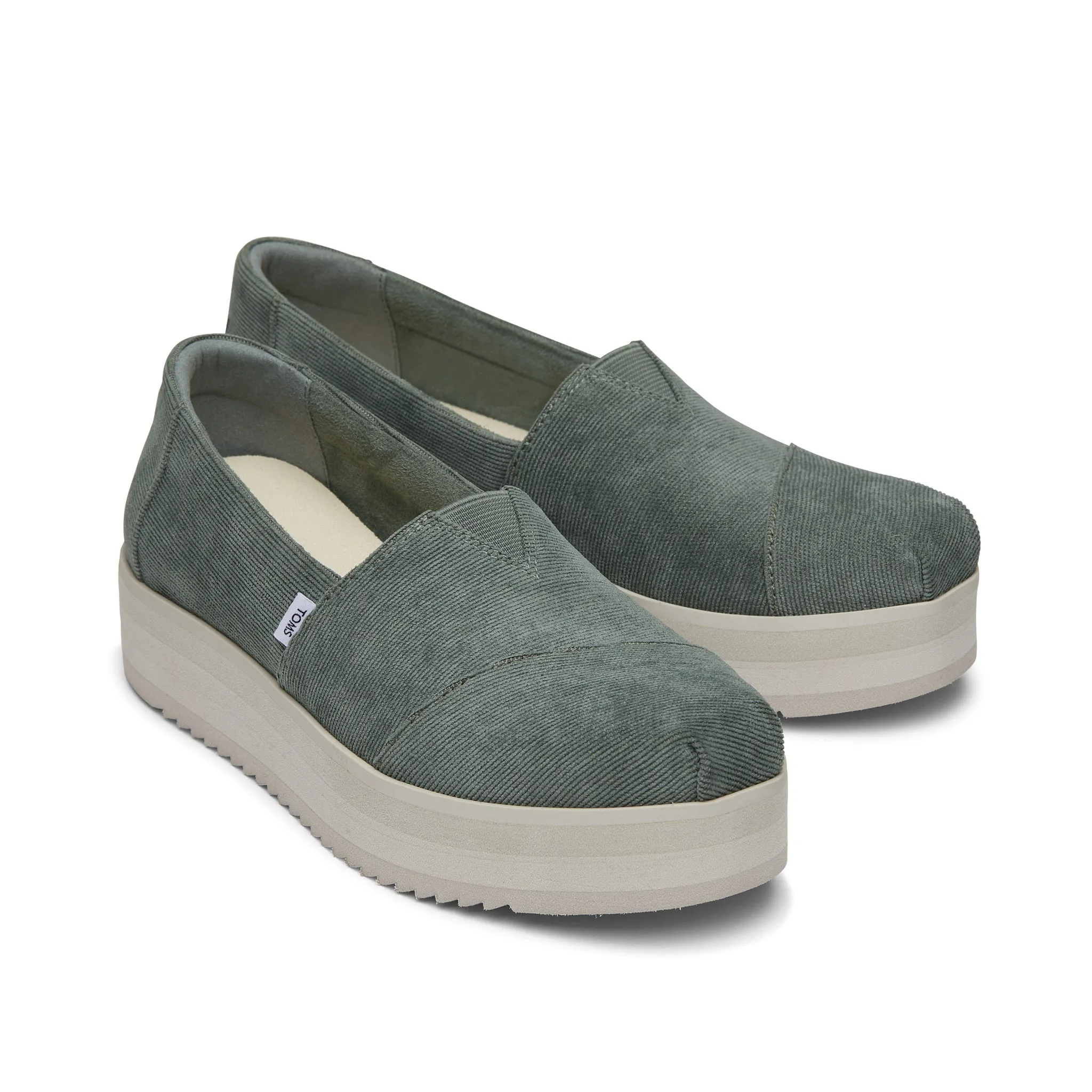 Green Corduroy Midform Espadrille