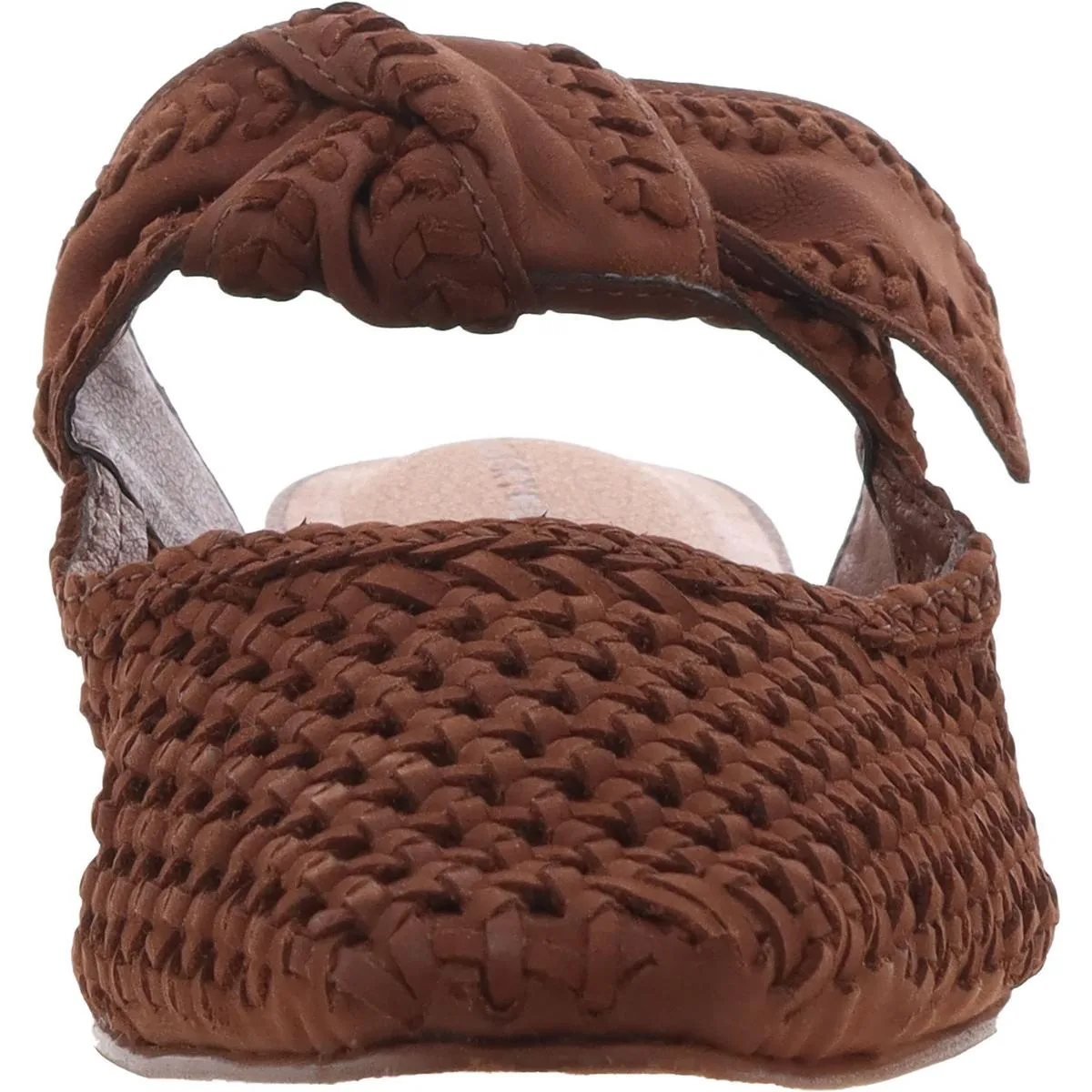 Grenaldie Womens Leather Woven Mules