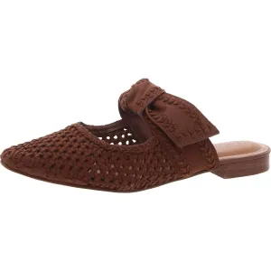 Grenaldie Womens Leather Woven Mules