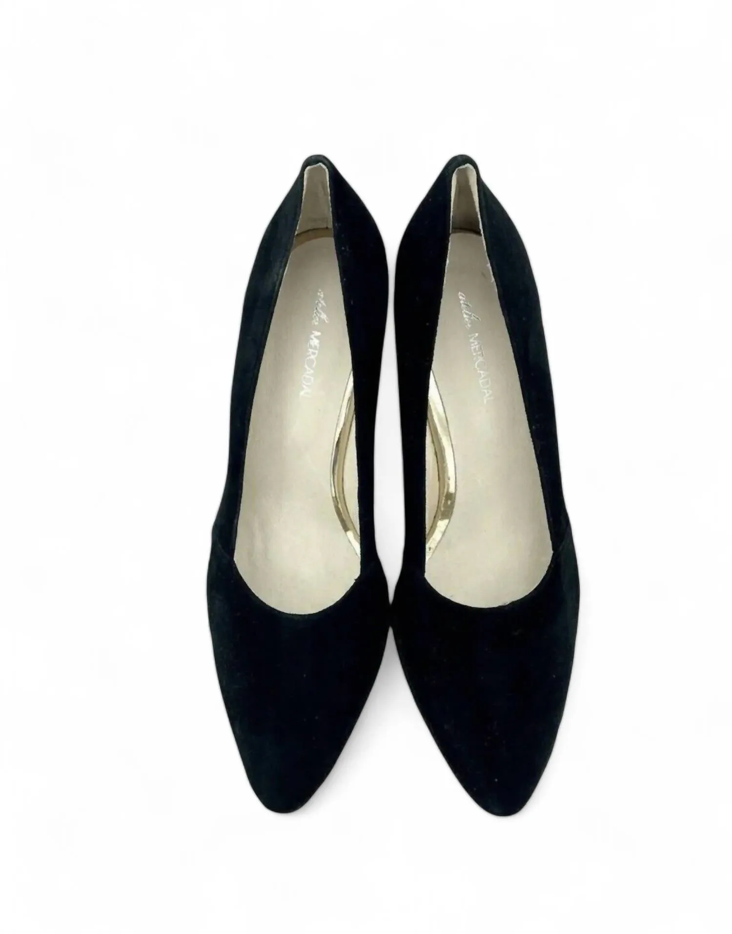 Greta Suede Leather Wedge Espadrilles In Black