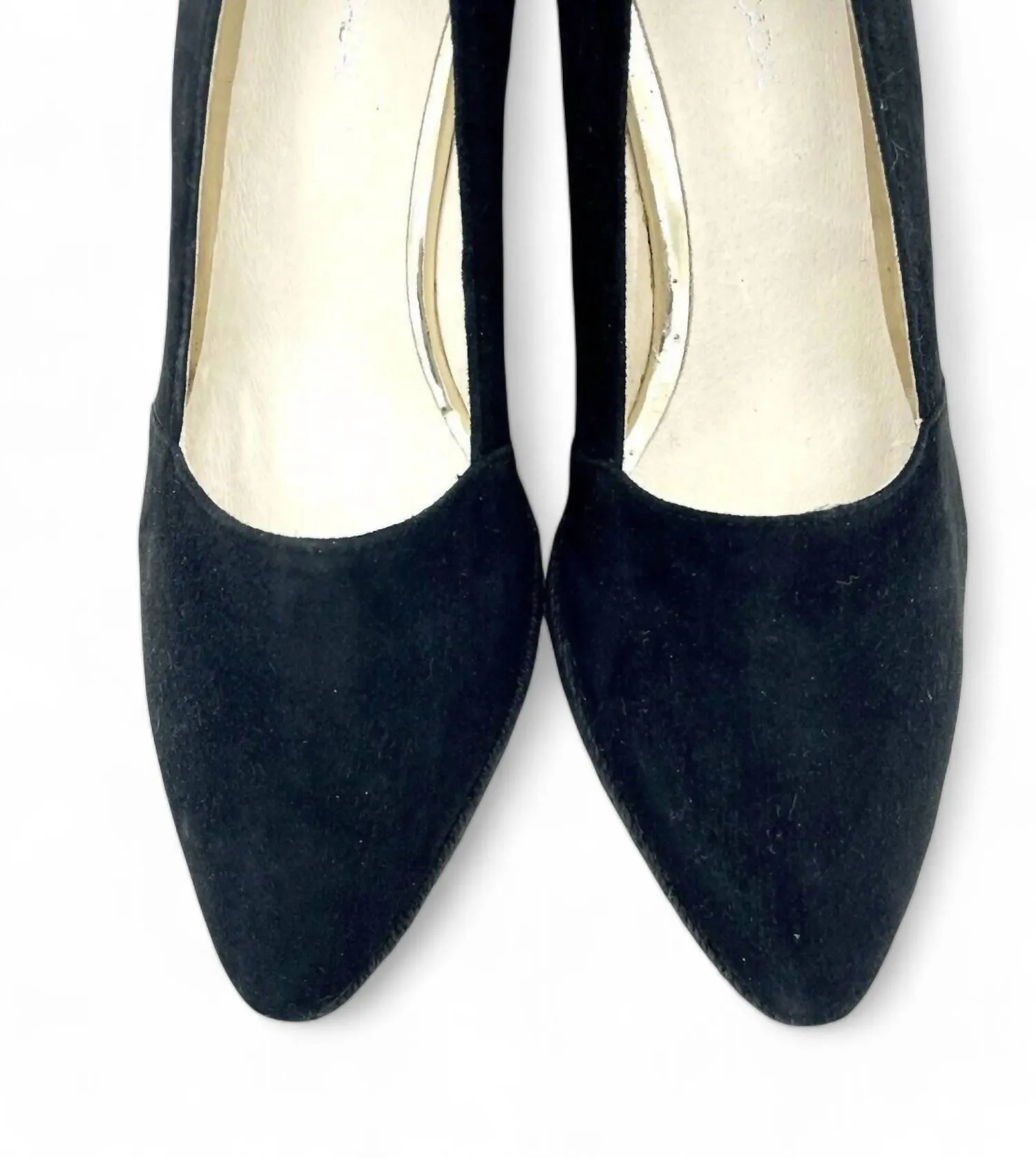 Greta Suede Leather Wedge Espadrilles In Black