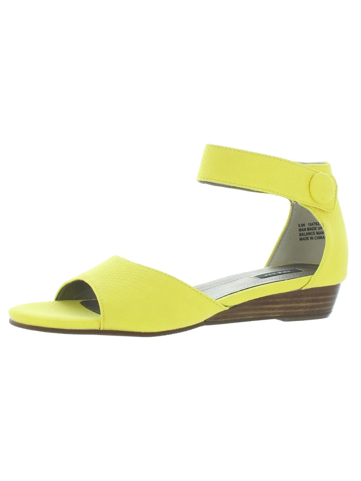 Havana Womens Faux Leather Snake Print Wedge Sandals